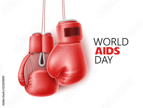 Vector world aids day awareness, Hiv prevention © belokrylowa