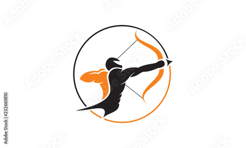 Strong archer illustration