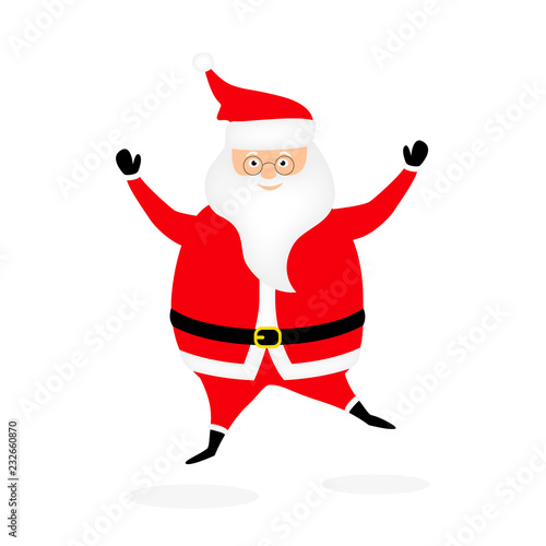 Santa Claus jumping