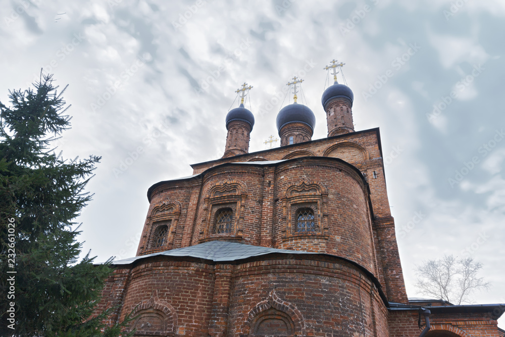 Christian monastery and tree