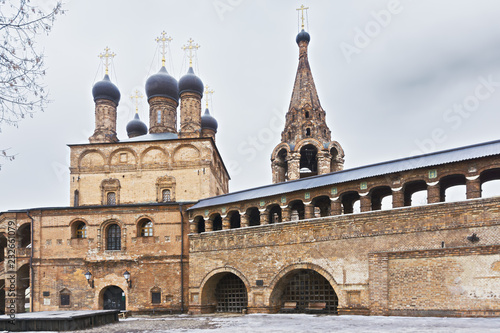 Monastery with belfry and passage