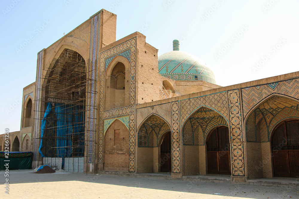Jameh Mosque or Cathedral Mosque in Qazvin, northern Iran