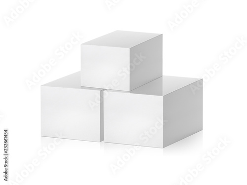 blank packaging white cardboard box  © Retouch man
