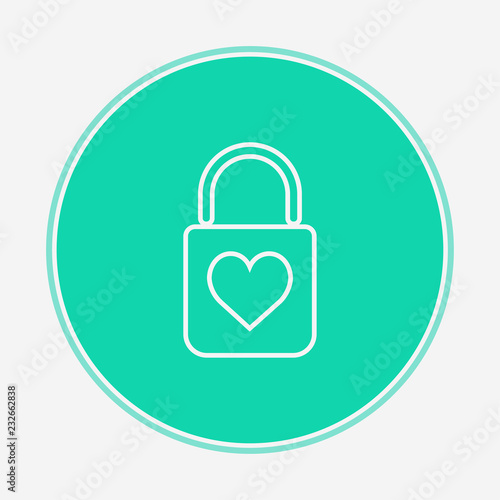 Padlock vector icon sign symbol