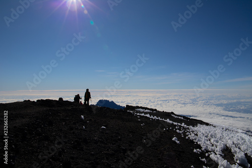 Hikers on Kilimanjaro