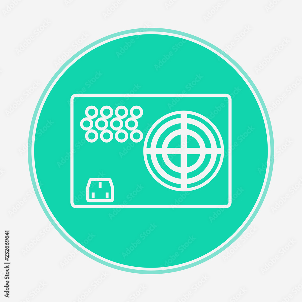 Power supply vector icon sign symbol Power supply vector icon sign symbol