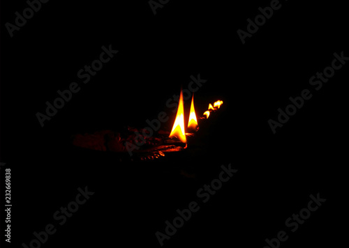 Quadro su tela fire line
