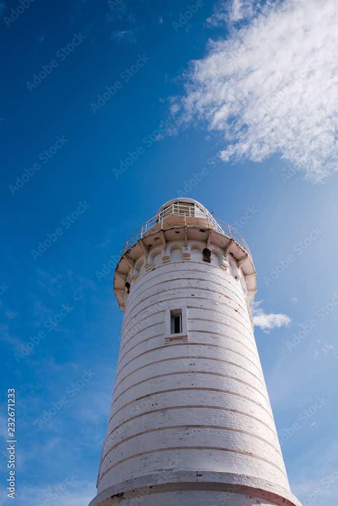 Punta Malabrigo Lighthouse tower at Batangas,Philippines