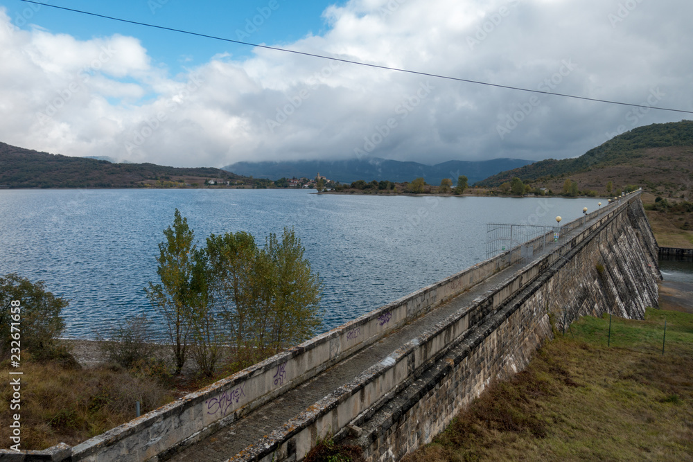 The reservoir of ullibarri-gamboa in Álava, Basque Country