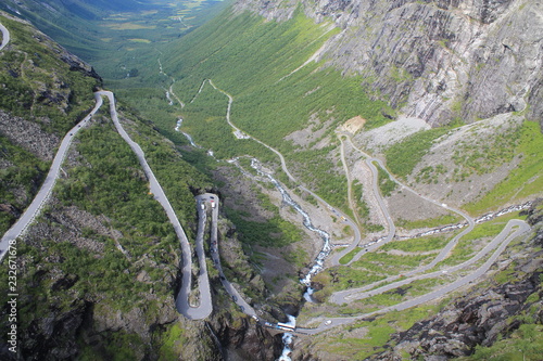 Route des Trolls en Norvège.