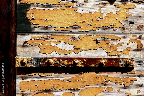 Old wooden door