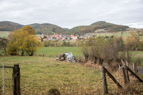 Blick auf Kleinern im Kellerwald - Blickrichtung Nord photo