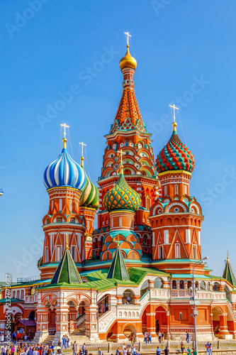 St Basil's Cathedral and Moscow Kremlin Fototapet