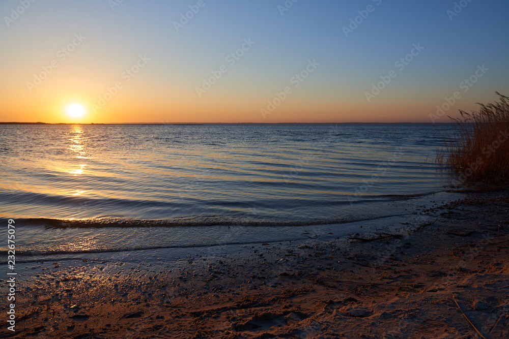 Azov sea sunset