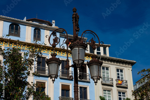 Old street lamp in Granada, Spain © DiegoCityExplorer