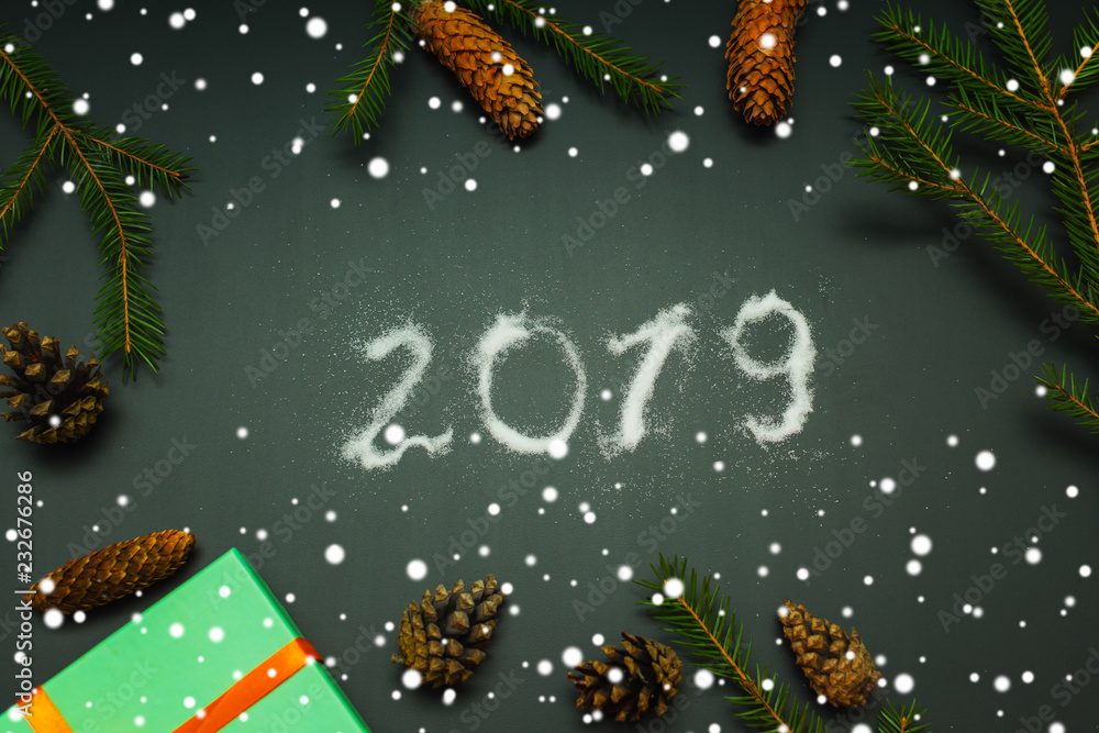Attributes of new year and christmas celebration Attributes of new year and christmas celebration