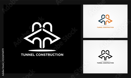 tunnel construction logo
