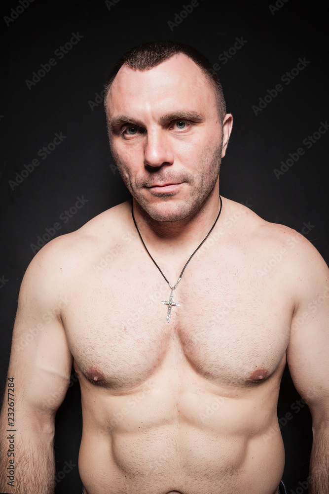 Fototapeta premium stern Russian guy