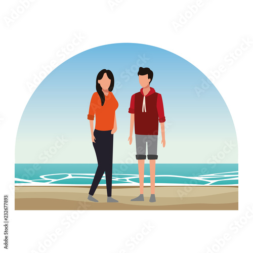 Young couple avatar
