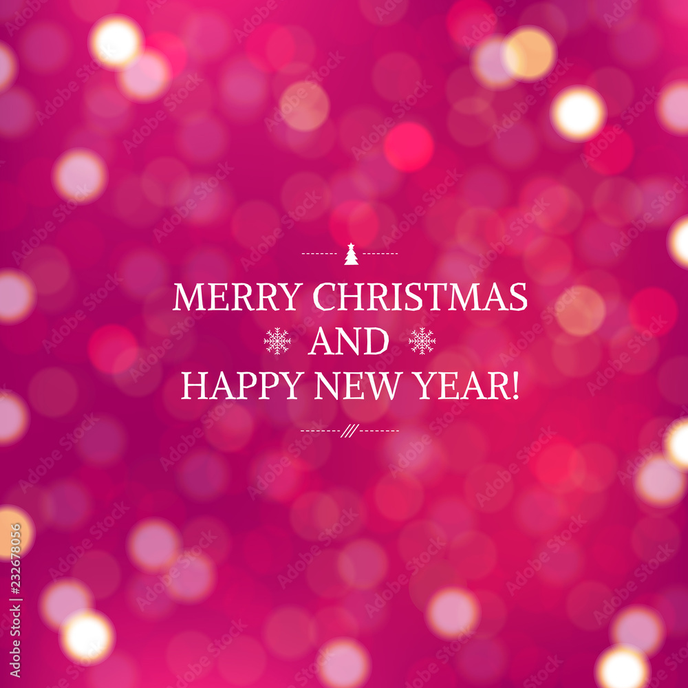 Pink Blurred Xmas Background Pink Blurred Xmas Background