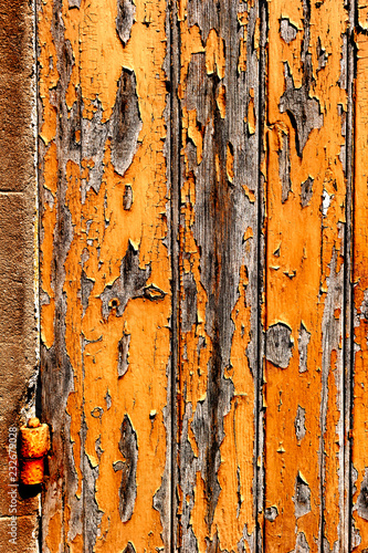 Old wooden door