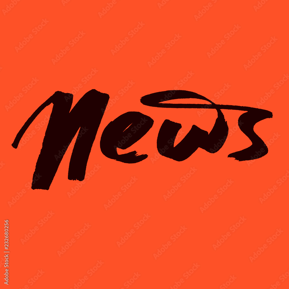 Obraz premium News - Modern calligraphy