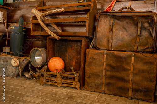 old wooden barrels in cellar © Damian Atlasik