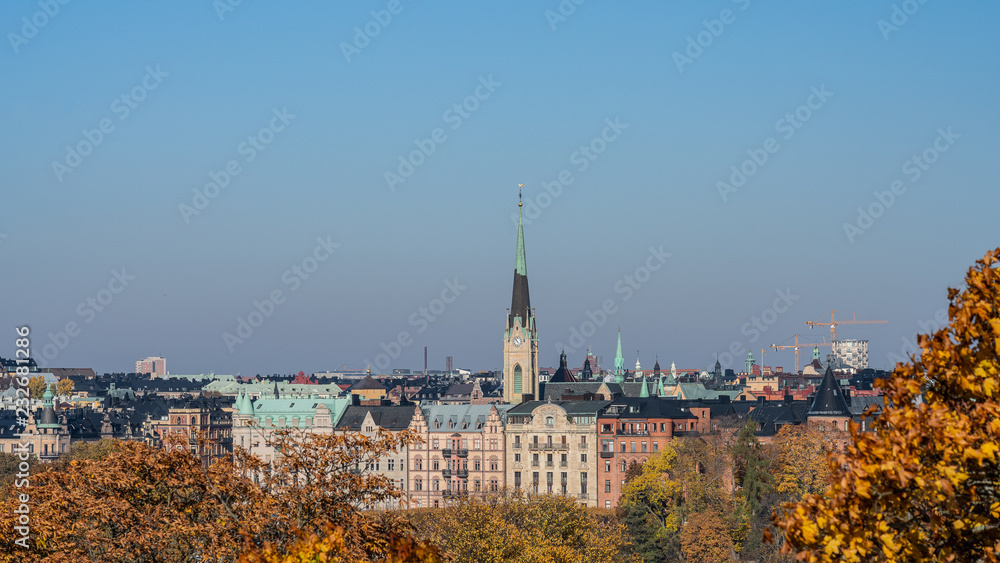 Fototapeta premium Sweden, Stockholm, city beautiful view