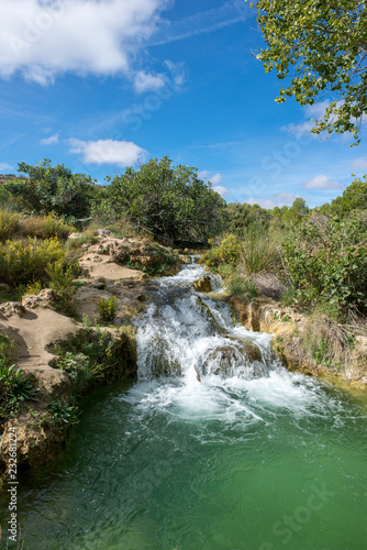 Waterfall in the Ruidera lagoon, Castilla la Mancha