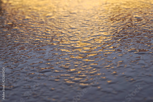 frozen drops of water