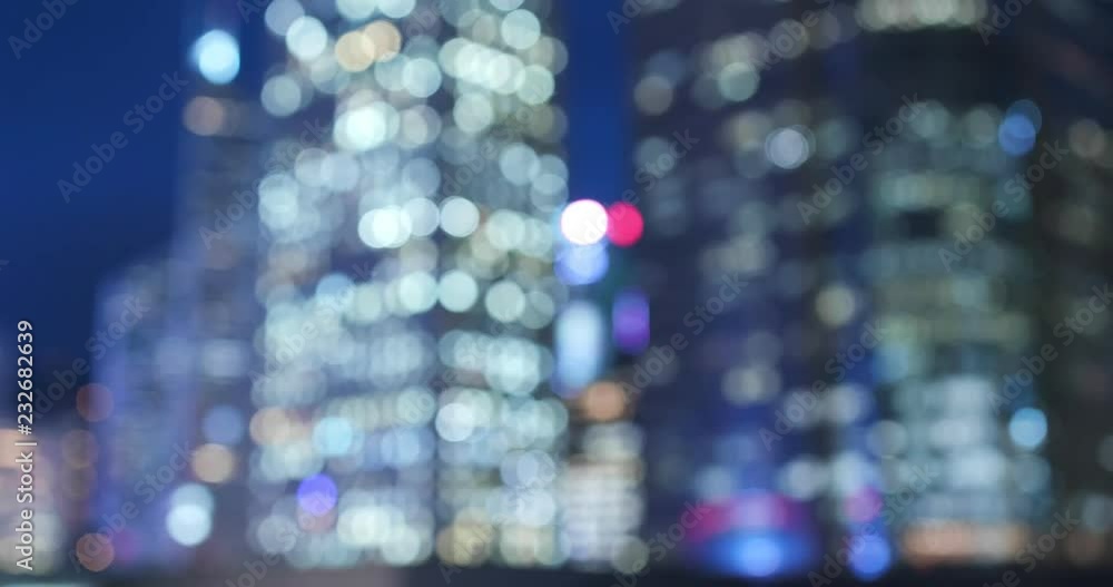 Blur view city at night Blur view city at night