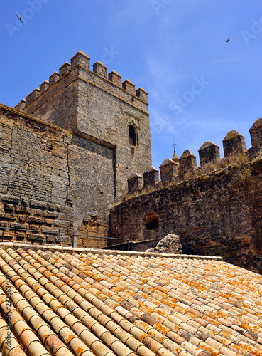 Tower of Alcazar in Carmona, province of Seville, Andalusia, Spain