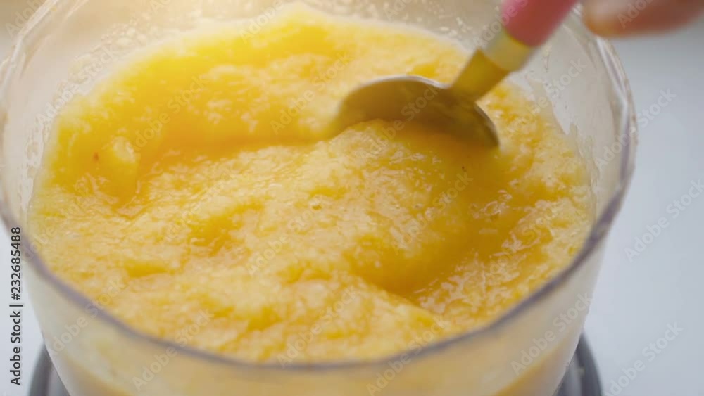 Healthy fruit smoothie in a blender Healthy fruit smoothie in a blender
