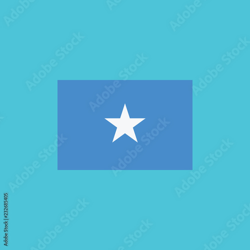 Somalia flag icon in flat design