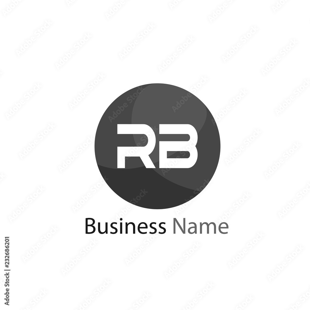 Fototapeta premium Initial Letter RB Logo Template Design