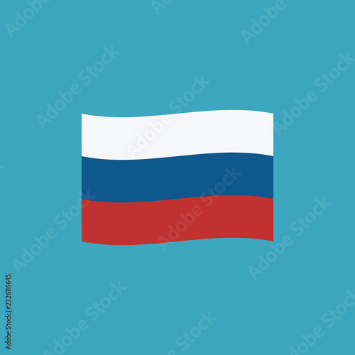 Free Download Russia flag icon in flat design - GFXLoad