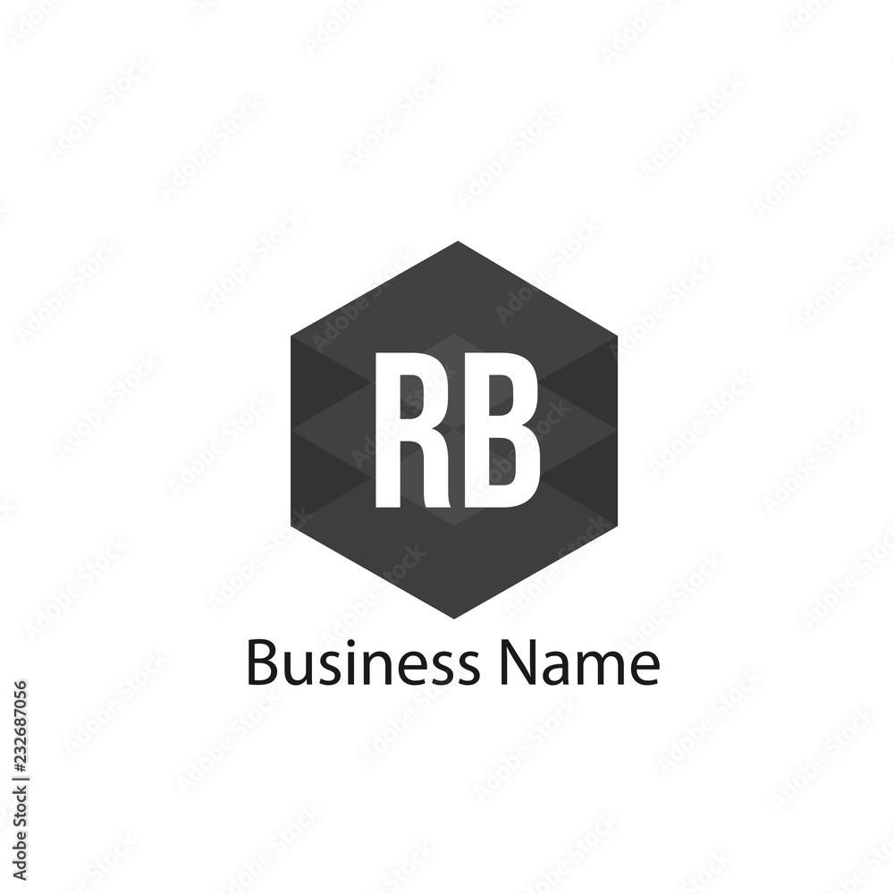 Initial Letter RB Logo Template Design Initial Letter RB Logo Template Design