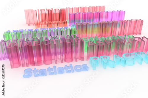 Background abstract CGI typography, business related keywords for design, graphic resource.