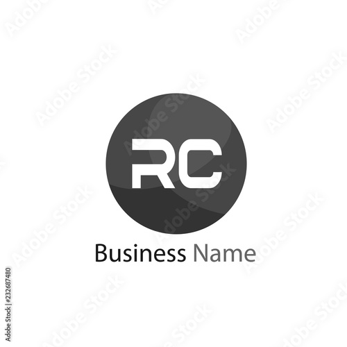 Initial Letter RC Logo Template Design