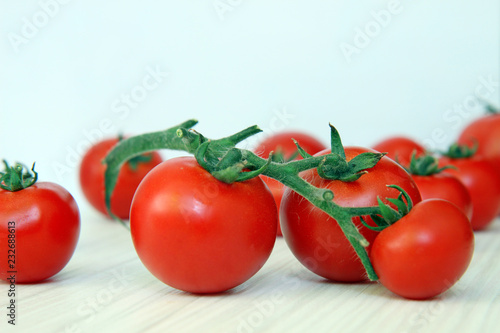 fresh tomatoes on the vine