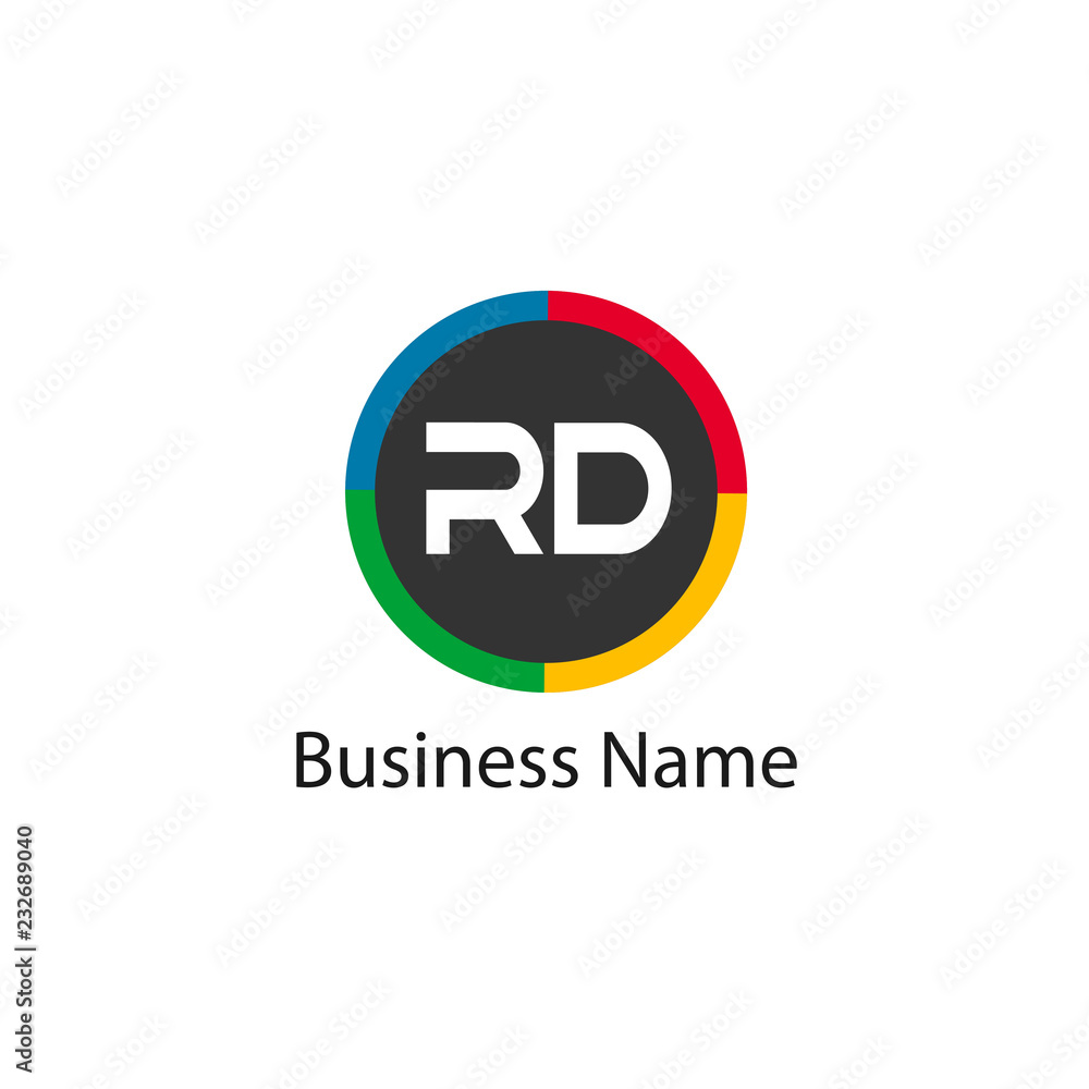 Initial Letter RD Logo Template Design Initial Letter RD Logo Template Design