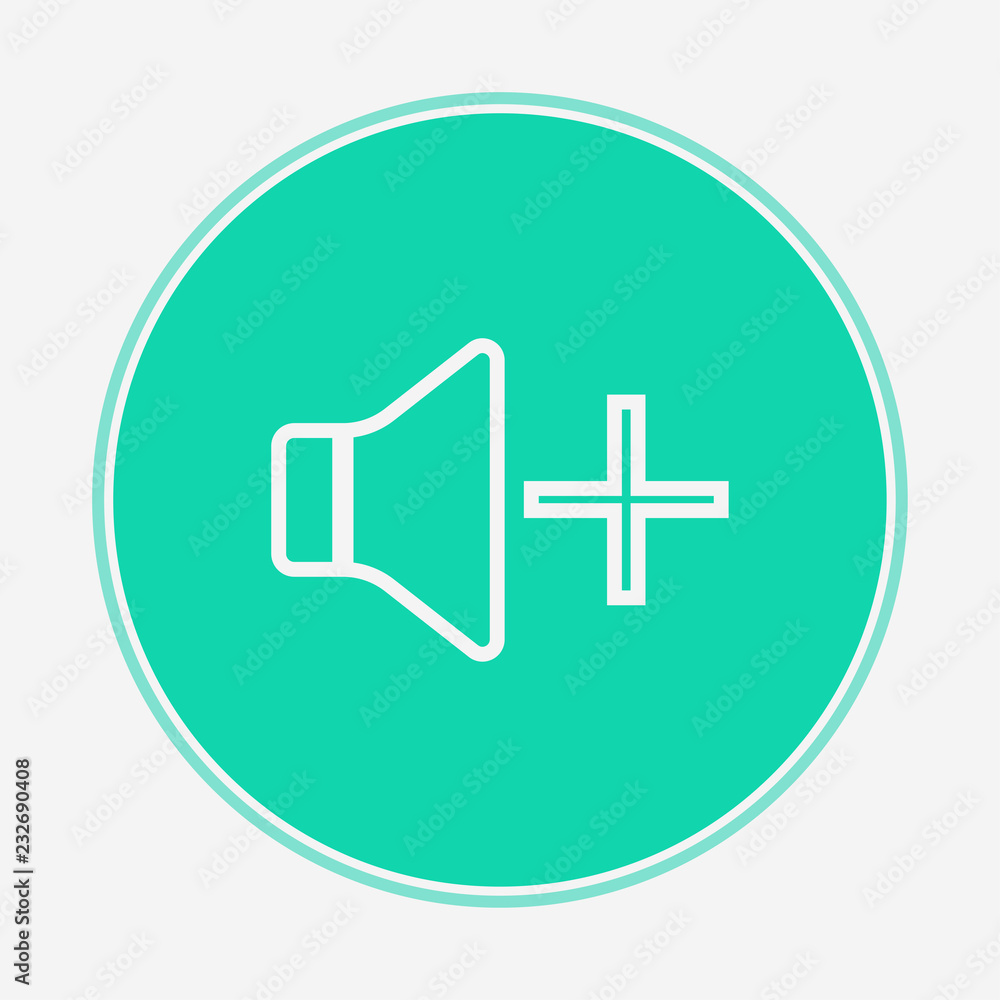 Fototapeta premium Speaker vector icon sign symbol