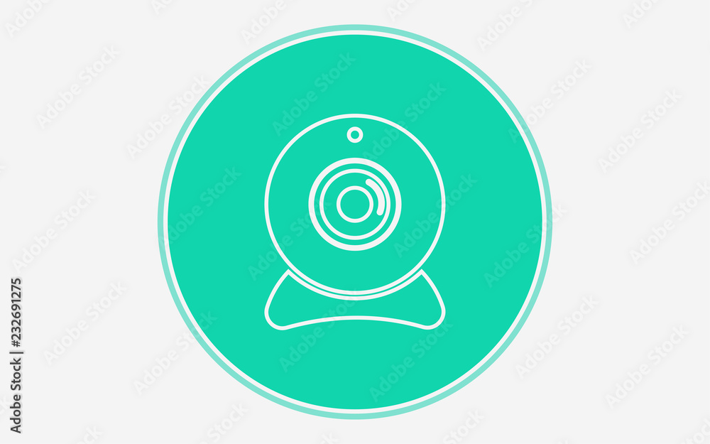 Webcam vector icon sign symbol Webcam vector icon sign symbol