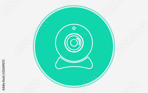 Webcam vector icon sign symbol