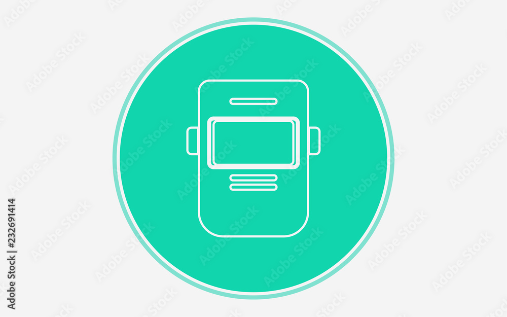 Welding goggles vector icon sign symbol Welding goggles vector icon sign symbol