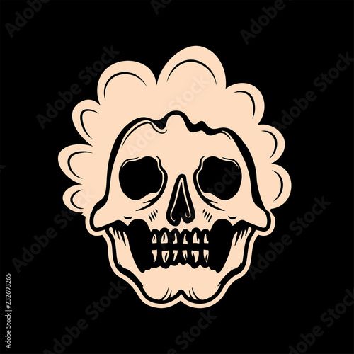Skull baby  skull afro