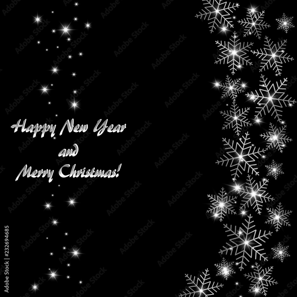 Abstract Christmas background with snowflakes Abstract Christmas background with snowflakes