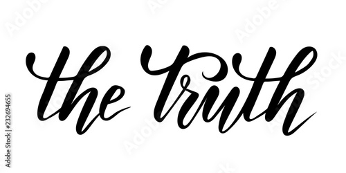 Brush calligraphy The Truth