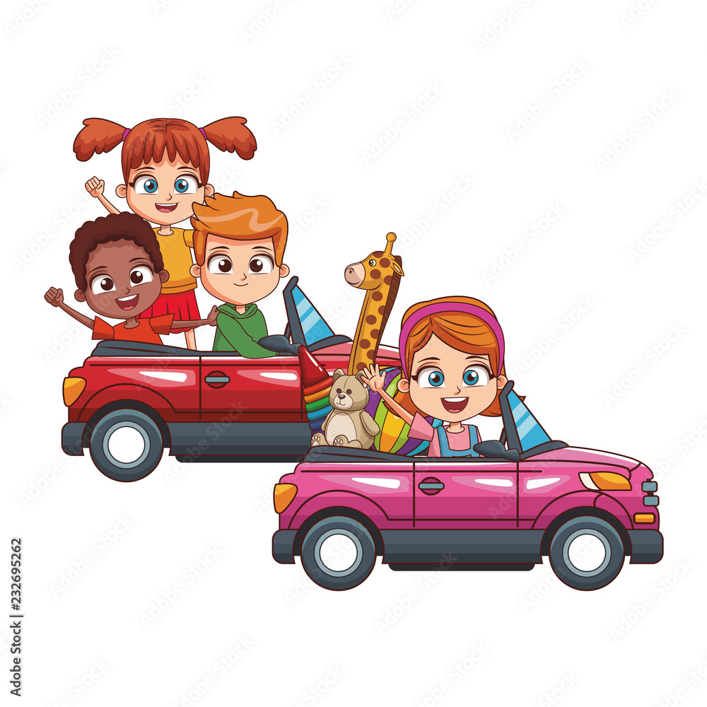 kids driving two cars kids driving two cars