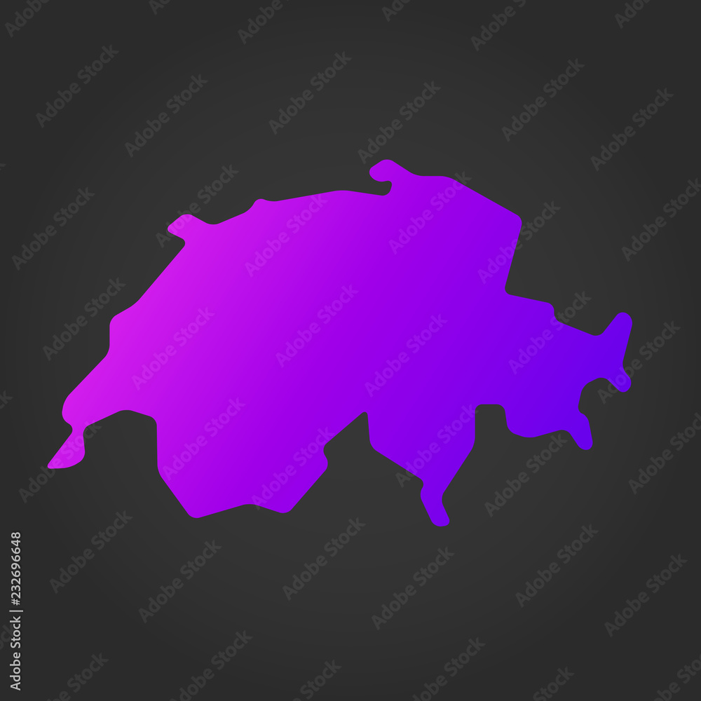 Switzerland gradient map Switzerland gradient map